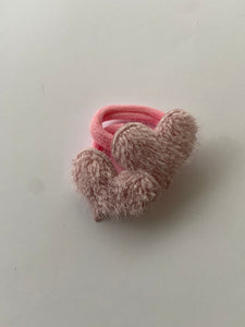 Dupla Elástico Pompom Coração