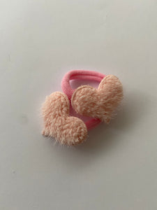 Dupla Elástico Pompom Coração