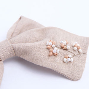 Laço Blossom Nude Bordado